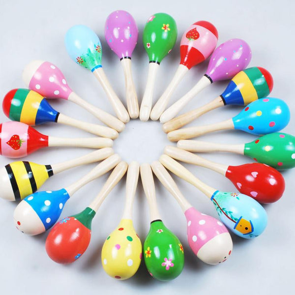 Hot High quality Cute colorful baby toys hammer kids music toys wooden sand hammer musical toys musical instrument drums