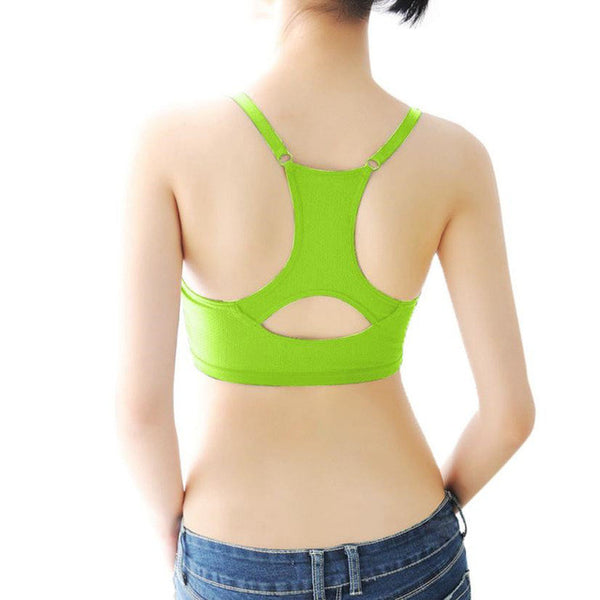 2017 Yoga Tops Women Sport Yoga BraFitness Stretch Workout Tank Top Seamless Racerback Padded Running Vest