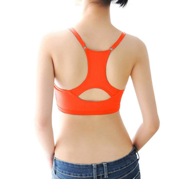 2017 Yoga Tops Women Sport Yoga BraFitness Stretch Workout Tank Top Seamless Racerback Padded Running Vest