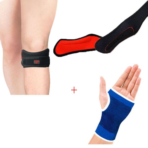 Gloves Hand Palm Gear Protector Elastic Brace Gym Sports plus Protector Adjustable Gym Sports Patella Knee