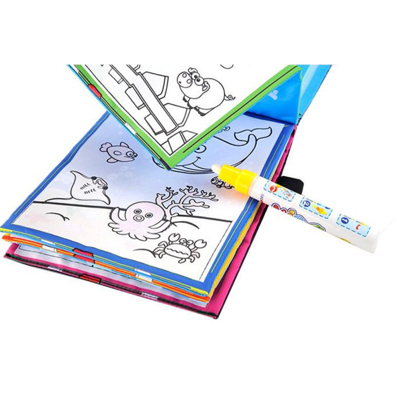 Coloring Book Kids Animals Painting Magic Water Drawing Book +1 Magic Pen Children Water Coloring Book Water Drawing Book Doodle