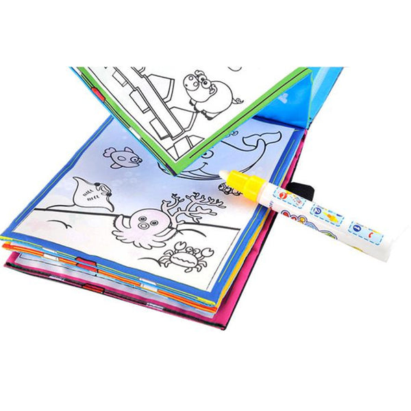 Coloring Book Kids Animals Painting Magic Water Drawing Book +1 Magic Pen Children Water Coloring Book Water Drawing Book Doodle