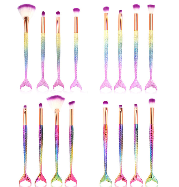 4PCS Make Up Foundation Eyebrow Eyeliner Blush Cosmetic Concealer Brushes