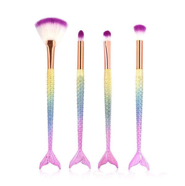 4PCS Make Up Foundation Eyebrow Eyeliner Blush Cosmetic Concealer Brushes