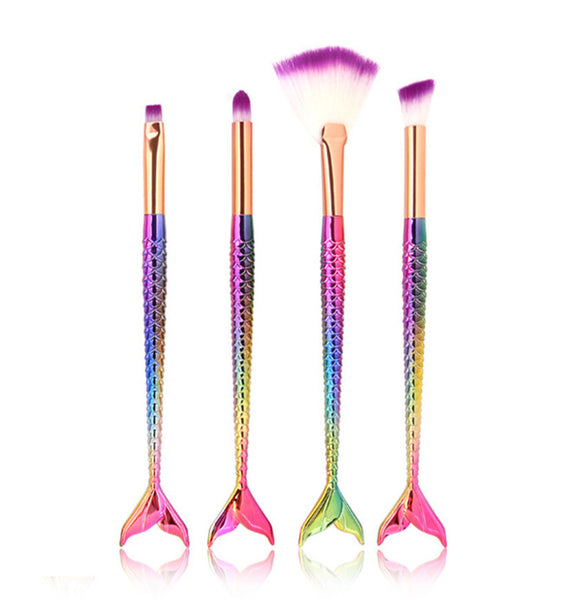 4PCS Make Up Foundation Eyebrow Eyeliner Blush Cosmetic Concealer Brushes