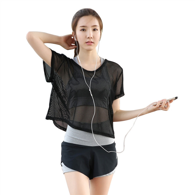 Women T-Shirt Sports 3 Piece Sets Running Sports Yoga Gym Outfit Workout Athletic Suit Set