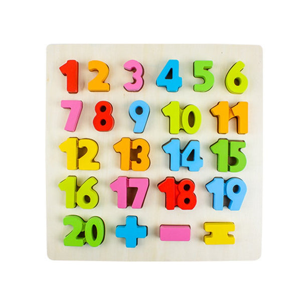 Environmental Friendly Wooden Children Baby Kids Learning Educational Toys Puzzle Early Education Letter Learning Toys