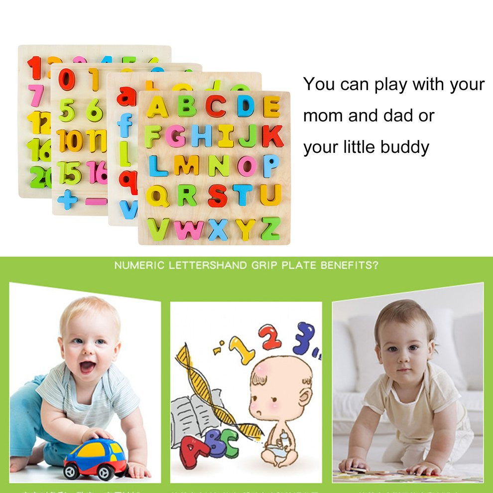 Environmental Friendly Wooden Children Baby Kids Learning Educational Toys Puzzle Early Education Letter Learning Toys