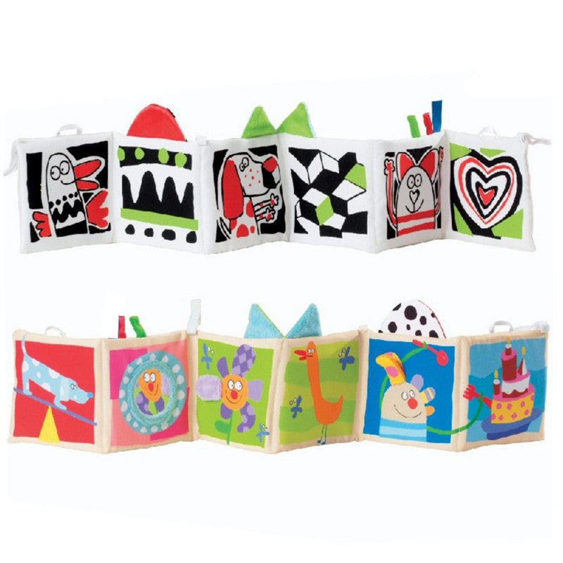 Infant baby double-side bed early education book cloth book puzzle book Colorful